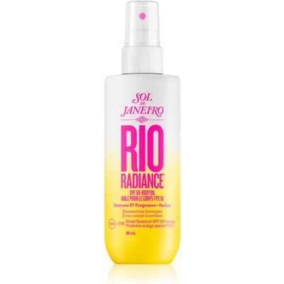 Sol de Janeiro Rio Radiance rozjasňující olej pro ochranu pokožky SPF50 90 ml – Zboží Dáma
