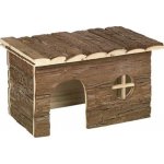 Nobby Domek dřevo s kůrou rovná střecha Chappy 40 × 20 × 23 cm – Sleviste.cz