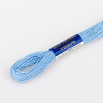 Niťárna Vyšívací příze NORMA / BAVLNKA 5162 papouščí modř - modrá, jednobarevná, 1,5g/15m – Zboží Dáma