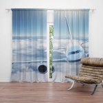 Sablio Závěs Letadlo v oblacích: 2ks 140x250cm – Hledejceny.cz