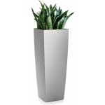 Lechuza Květináč Cubico Stříbrná 22 cm – Hledejceny.cz