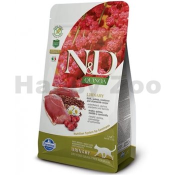 N&D GF Quinoa CAT Urinary Duck & Cranberry 5 kg