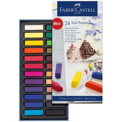 Faber Castell Suché křídy MINI pap.krabička 24ks #128224 – Zboží Dáma