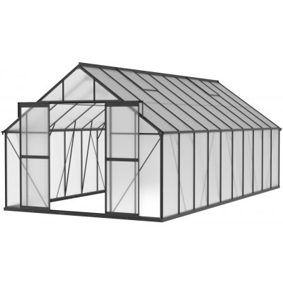 B2B Partner Skleník 245 x 304 x 606 cm černý 915019 – Hledejceny.cz