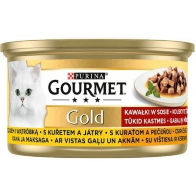 Gourmet Gold kočka pašt. jemná krůta 85 g