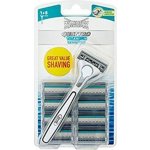 Wilkinson Sword Quattro Titanium Sensitive + 8 ks hlavic – Zboží Dáma