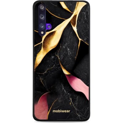 Pouzdro Mobiwear Glossy Huawei Nova 5T / Honor 20 - G021G Černý a zlatavý mramor – Zbozi.Blesk.cz