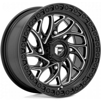 Fuel Utv D741 Runner 7x24 4x137 ET13 gloss black milled | Zboží Auto