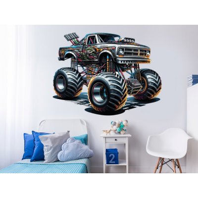 Nalepte.cz samolepka na zeď Monster truck 01 arch, rozměry 45 x 34 cm – Zboží Dáma