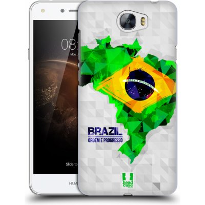 Pouzdro HEAD CASE Huawei Y6 II Compact GEOMAPA BRAZÍLIE – Zboží Mobilmania