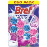 Bref Power Activ Pink flowers WC závěs 2 x 50 g – Zboží Mobilmania