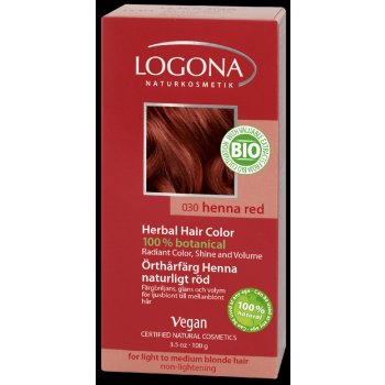Logona Rostlinná barva na vlasy hena přírodní červená 030