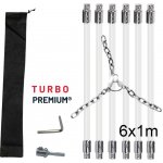 Turbo Premium Rotačná kefa na čistenie komína s reťazovou hlavou set 6 m – HobbyKompas.cz