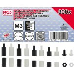 BGS 9402, Sada šroubů pro distanční prvky a šestihranných matic | nylon | 300dílná – Hledejceny.cz