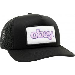 OBEY MARKED TRUCKER CAP BLACK