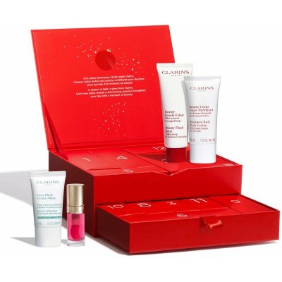 Clarins Advent Calendar Clarins Cleansing Hydrating Gentle Foaming Cleanser čisticí pěna s hydratačním účinkem 30 ml + Clarins Total Eye Lift oční krém proti vráskám 7 ml + Clarins Beauty Flash Balm d – Sleviste.cz