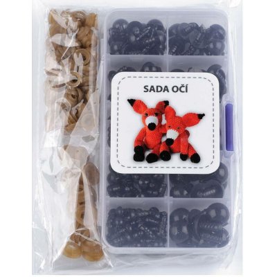 Sada očí s pojistkou 142 sad - černá – Zboží Dáma