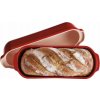 Pečicí forma Emile Henry Červená keramická forma na chléb 39x16,5 cm