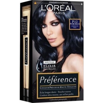 L'Oréal Préférence Féria P12 Intenzivní černomodrá barva na vlasy od 191 Kč  - Heureka.cz