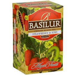 Basilur černý cejlonský čaj s příchutí jahoda a kiwi porcovaný Magic Fruits Strawberry and kiwi 20 x 2 g