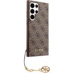 Guess 4G Charms Samsung Galaxy S24 Ultra hnědé – Sleviste.cz