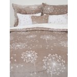 MKLuzkoviny.cz Povlečení mikroplyš Exclusive Pampelišky cappuccino 140x200 70x90 – Sleviste.cz