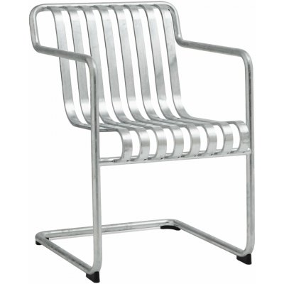 HAY Zahradní židle Palissade Cantilever Dining Armchair, Galvanised – Hledejceny.cz