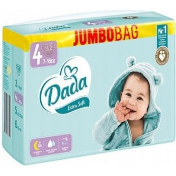 Dada Extra Soft Jumbobox 4 7-18 kg 82 ks