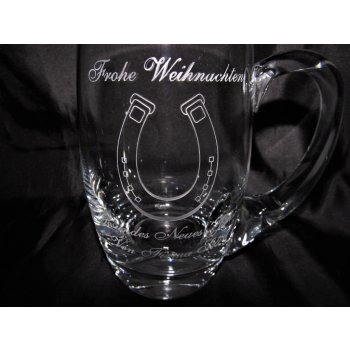 LsG-Crystal Půllitr na pivo skleněný pískované LOGO cejch ND-606 500 ml