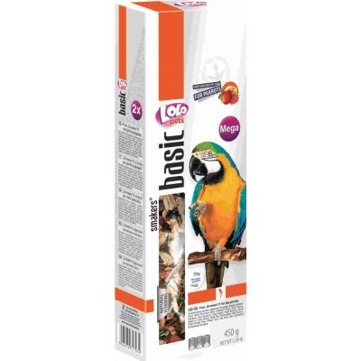Lolo Pets Basic Smakers tyčinky ovocné pro velké papoušky 450 g – Zboží Dáma