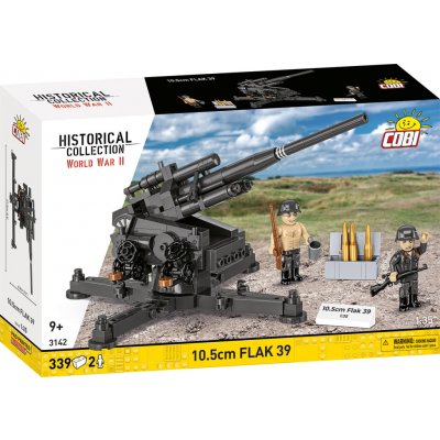 COBI 3142 World War II Německé protiletadlové dělo 10.5 cm Flak 39 1:35 – Zboží Dáma