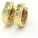 Pattic zlaté náušnice MB08404A – Zbozi.Blesk.cz