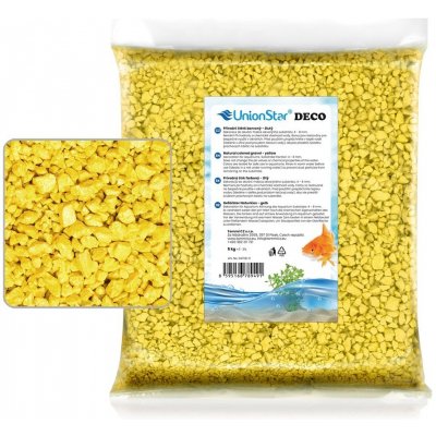 UnionStar štěrk Deco světle žlutý 5 kg – Sleviste.cz