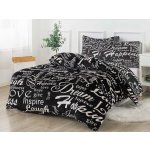 Xpose povlečení mikroplyš DORA černé 200x220 70x90 – Sleviste.cz