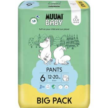 Muumi Baby Pants 6 Junior 12-20 kg kalhotkové eko 52 ks