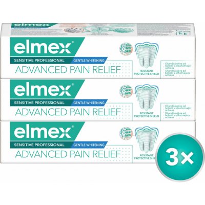 Elmex Sensitiv Professional Gentle Whitening 3 x 75 ml – Hledejceny.cz