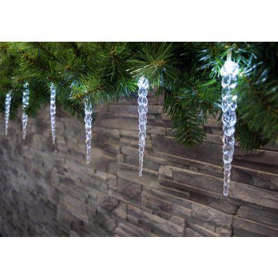 MagicHome Řetěz Vánoce Icicle 12LED studená bílá multi connect – Zbozi.Blesk.cz