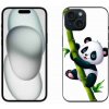 Pouzdro a kryt na mobilní telefon Apple mmCase Gelové iPhone 15 - panda na bambusu