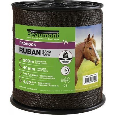 BEAUMONT Ohradníková páska Paddock hnědá 40mm – Hledejceny.cz