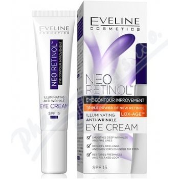 Eveline Cosmetics Neo Retinol rozsvětlující protivráskový krém na oči 15 ml