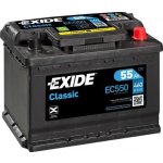 Exide Classic 12V 55Ah 460A EC550 – Zboží Mobilmania