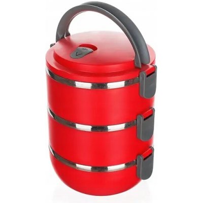 BANQUET Jídlonosič plastový CULINARIA Red 2,1l, 3 díly – Hledejceny.cz