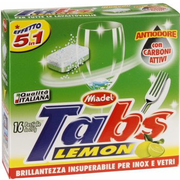 Tabs Lavastoviglie Lemon 5v1 multifunkční tablety do myčky 16 ks