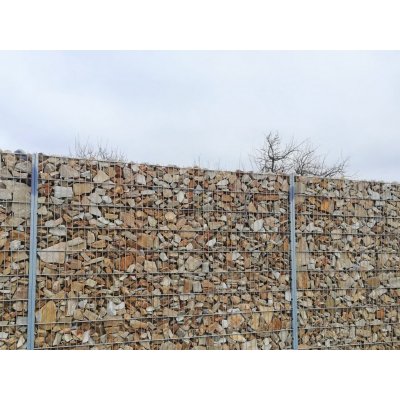 GABIONOVÁ STĚNA, sypaný gabion - 143 cm – Zboží Mobilmania