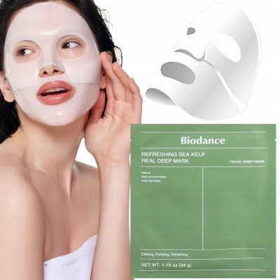 BIODANCE REFRESHING SEA KELP REAL DEEP MASK Inovativní zklidňující maska s s fermentovanou mořskou řasou 34 g – Zboží Dáma