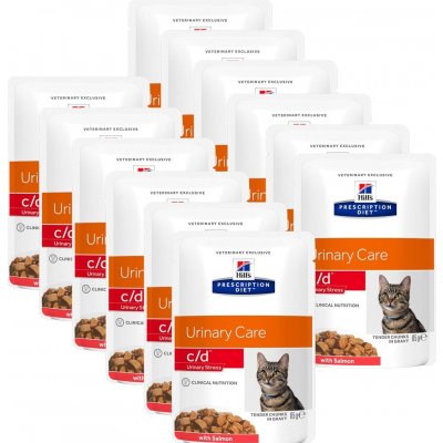 Hill's Prescription Diet C/D Urinary Stress Salmon 12 x 85 g – Sleviste.cz