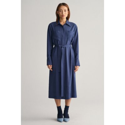 GANT REL POCKET SHIRT DRESS modrá – Zbozi.Blesk.cz