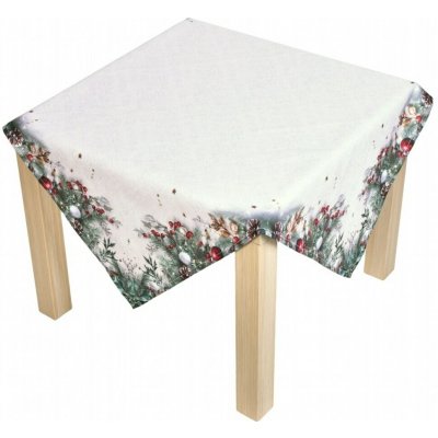 Forbyt Vánoční ubrus Cesmína CYH6024GC 85x85 cm – Zboží Dáma