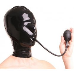 Latexová maska s nafukovacím roubíkem Anita Berg S latexová maska s tloušťkou 0,4 mm