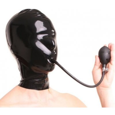 Latexová maska s nafukovacím roubíkem Anita Berg S latexová maska s tloušťkou 0,4 mm – Zboží Mobilmania